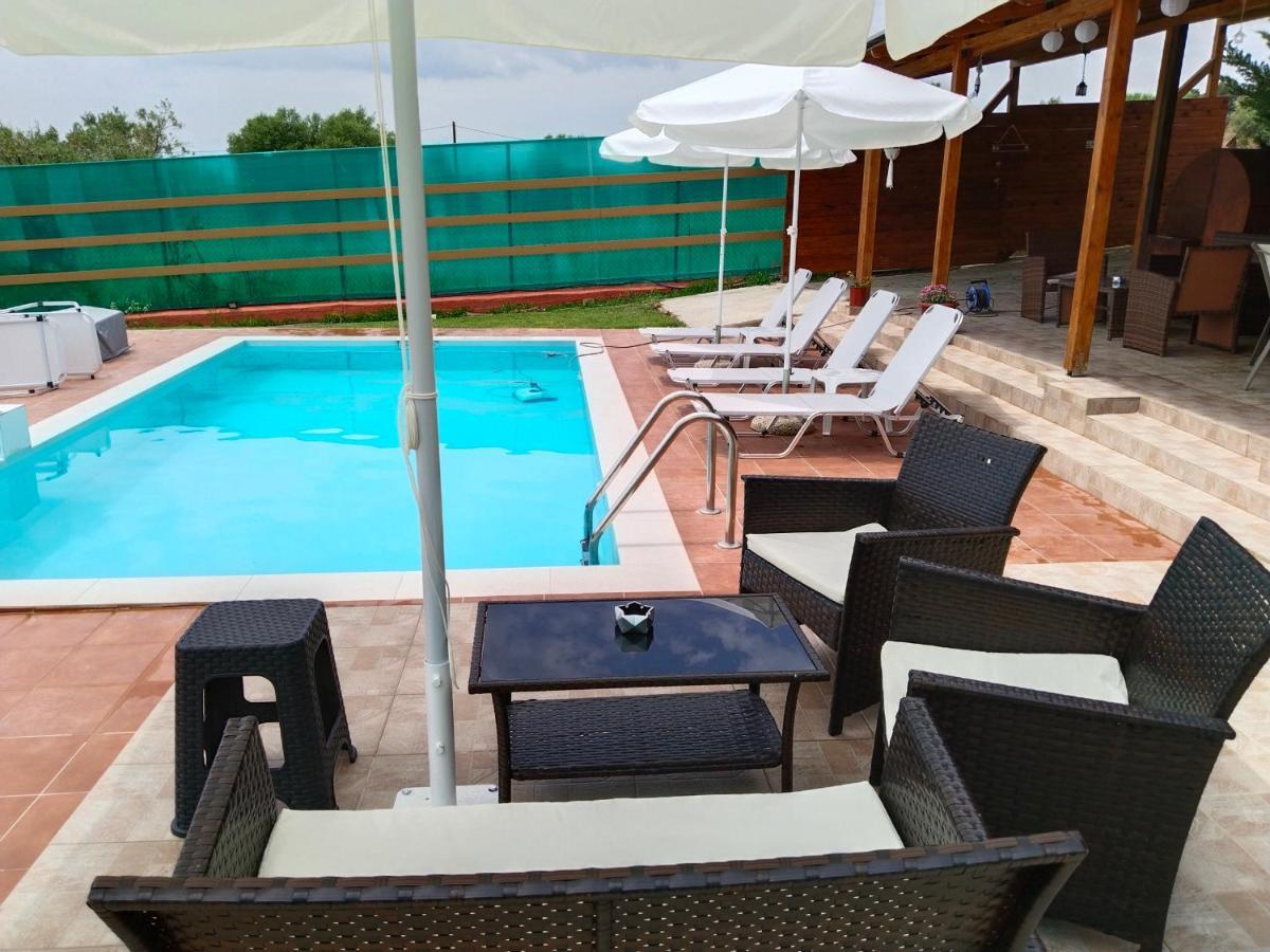Villa Maria swimming pool apartment Nea Skioni Esterno foto