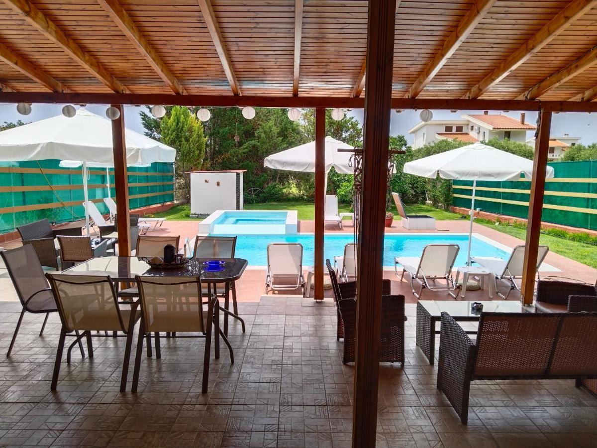 Villa Maria swimming pool apartment Nea Skioni Esterno foto