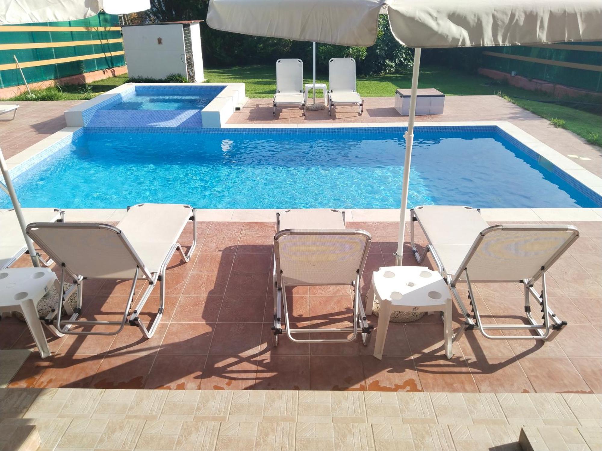 Villa Maria swimming pool apartment Nea Skioni Camera foto